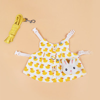 Pet Bunny Clothes królik rozwijana smycz zestaw oddychająca wycieczka królik rozwijana smycz małe szelki dla zwierząt smycze Bunny Pet 4